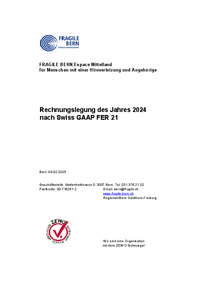 Jahresbericht 2024 Fragile Bern